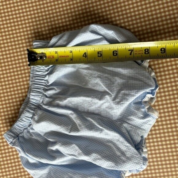 Rosalina Collections smocked beach scene blouse + bloomers. Gingham. Size 2/3 - Picture 14 of 16